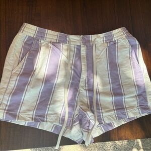 American Eagle Women’s Purple/White Jean Shorts